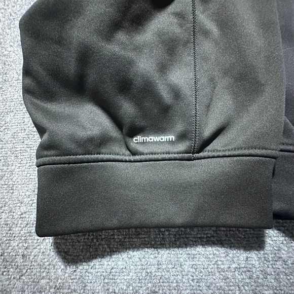 Adidas‎ ClimaWarm Full Zip Hoodie Black Gray Red Men's XL Athletic Jacket - Picture 3 of 6